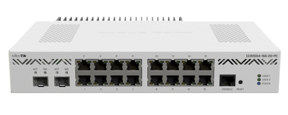 Маршрутизатор Mikrotik CCR2004-16G-2S+PC