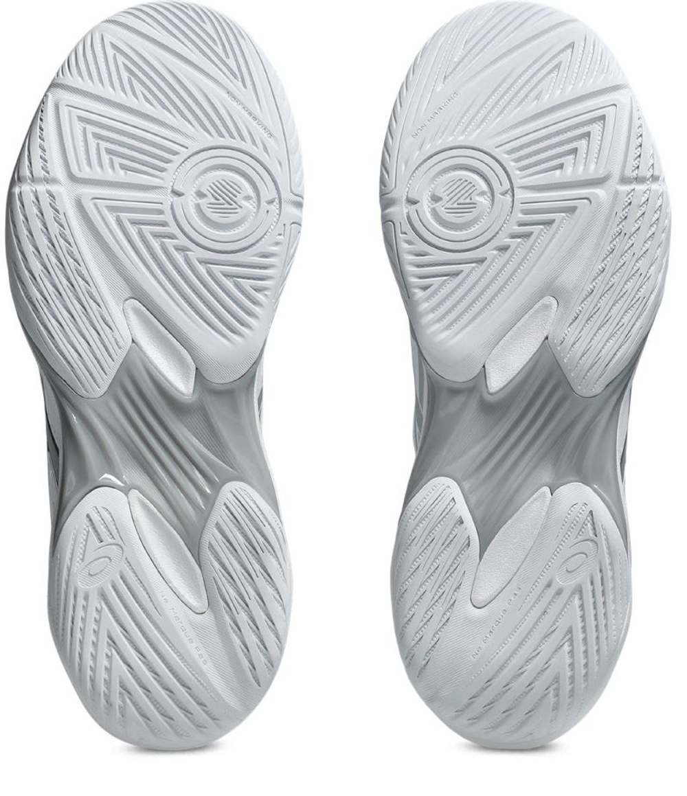 Женские кроссовки для бадминтона/сквоша Asics Gel-Rocket 12 - white/pure silver