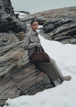 POLENE СУМКА NUMERO NEUF LARGE, КОРИЧНЕВЫЙ