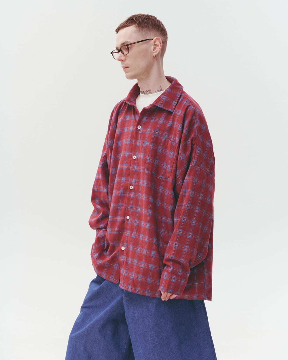 Рубашка One Two Cowboy Shirt Wine винная