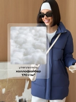 Куртка весенняя удлиненная со съемным капюшоном