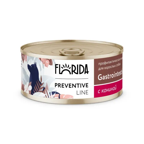 Консервы Florida Preventive Line Gastrointestinal для собак при расстройствах пищеварения, с кониной