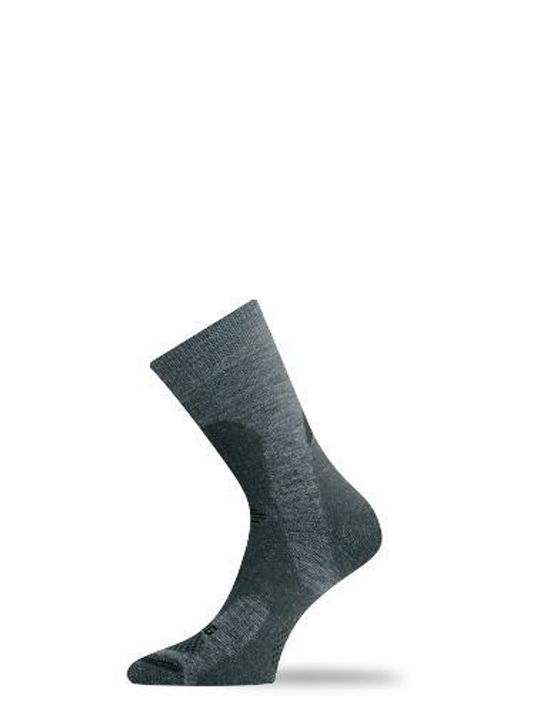 Носки Lasting TRP 889, wool+polyamide, серый с темными вставками, размер S , TRP889-S
