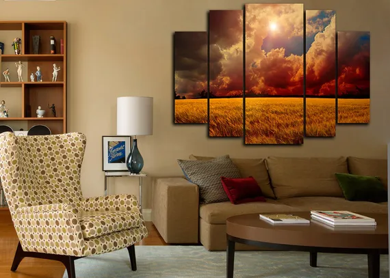 Модульная картина "Красивый закат"