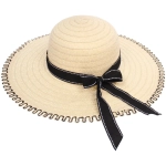 Шляпа женская с широкими полями «TiraMiSu- Майли», цвет айвори, р58, ширина полей 11см
