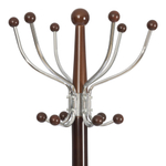 Вешалка Hanami (mod. GH-8617) дерево/хром/мрамор, Black (Черный) / Walnut (Орех), 37x37x175см