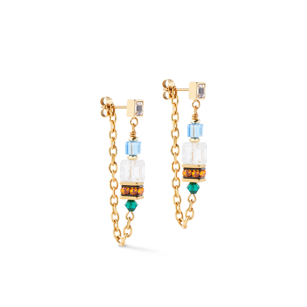 Серьги Coeur de Lion Multicolour Gold 3020/21-1516