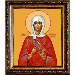 Александра Булгакова мученица. Икона на холсте.