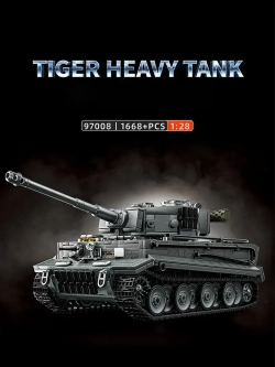 Конструктор Тяжелый танк Тигр 1668 деталей