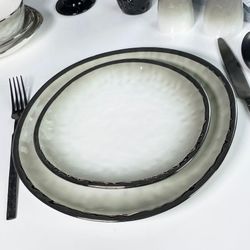 Lenardi 122-121 Набор из 2 тарелок 21х19,5х2,5см TORONTO CREAM в под.уп.(х16)Фарфор