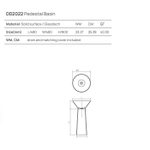 Раковина Dea Design Pedestal Basin DD2022 480 R9 напольная 48 см, цвет brown copper