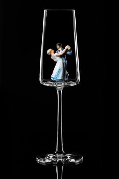 Свадебный бокал для шампанского Флюте. «Свадебный танец».