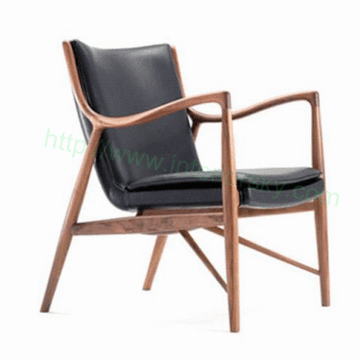 кресло Finn Juhl Model 45 Chair ( кожа) (by Steel Arts)