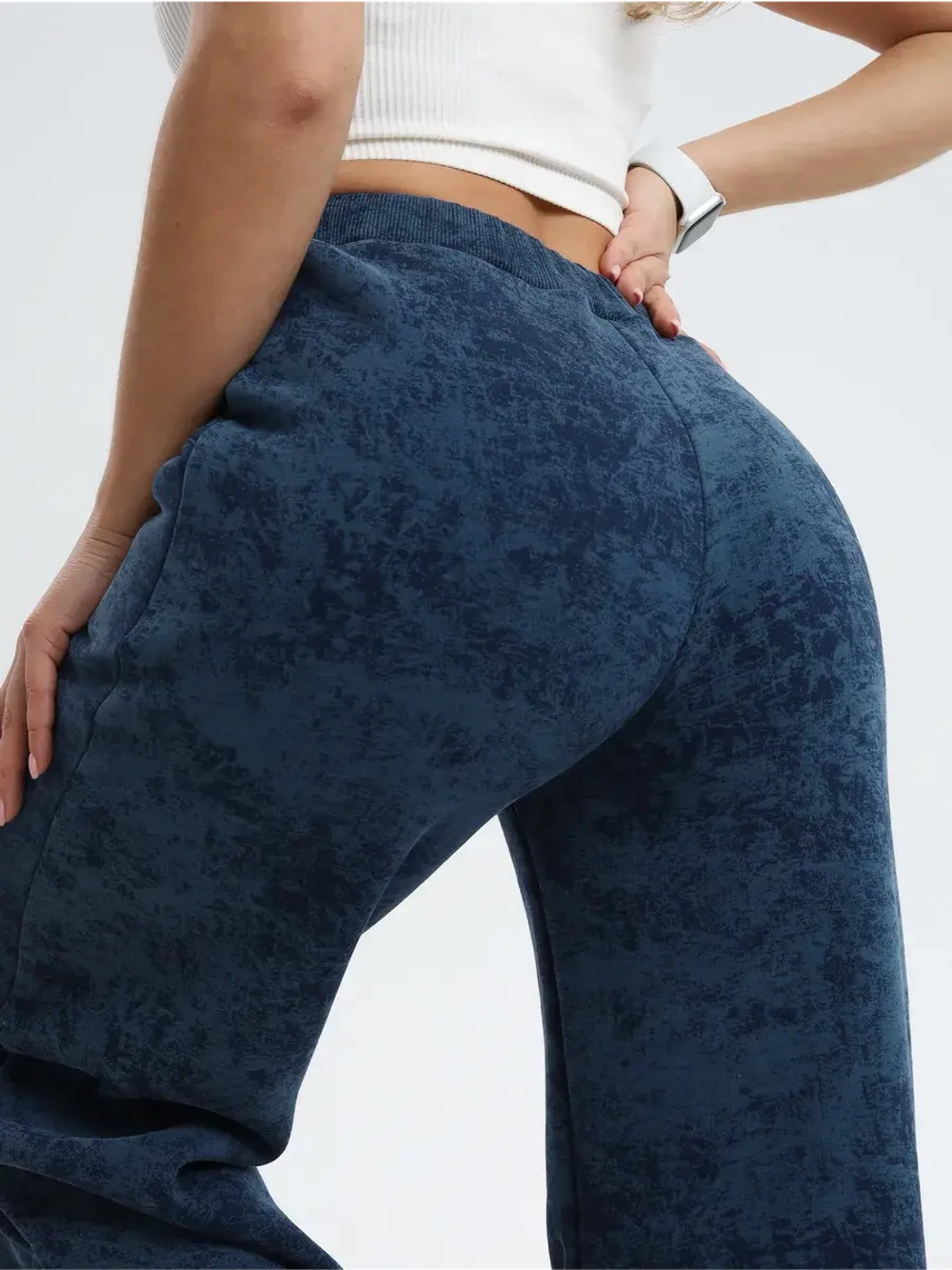 Брюки теплые с начесом прямые на зиму