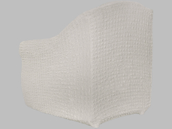 Чехол на кресло без оборки Модерн, цвет Кремовый