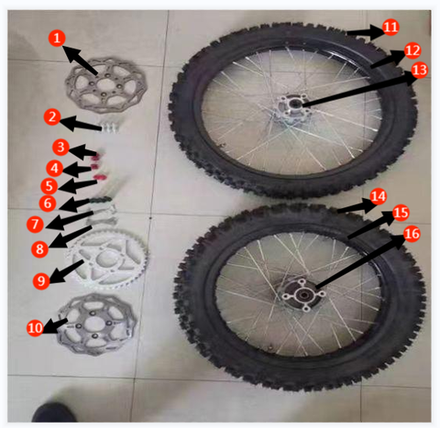Запчасти к питбайку Motax XR 250