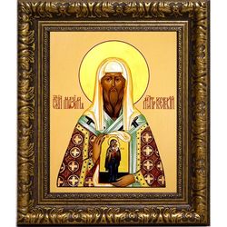 Максим Киевский митрополит. Икона на холсте.