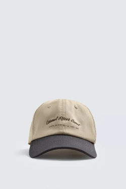 ZARA КЕПКА С КОМБИНИРОВАННОЙ ВЫШИВКОЙ, СЕРО-КОРИЧНЕВЫЙ