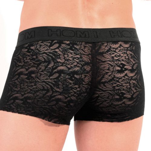 Мужские трусы хипсы черные кружевные HOM Free Cut Lace 40-2888-0004