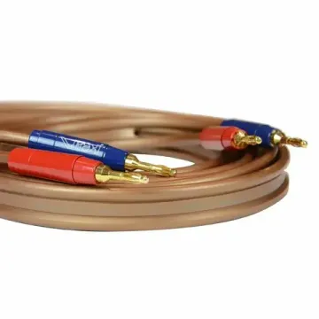 Готовый акустический кабель Van den Hul The D-352 Hybrid 2х2,5м с разъемами BERRI "лопатка". Цвет: коричневый