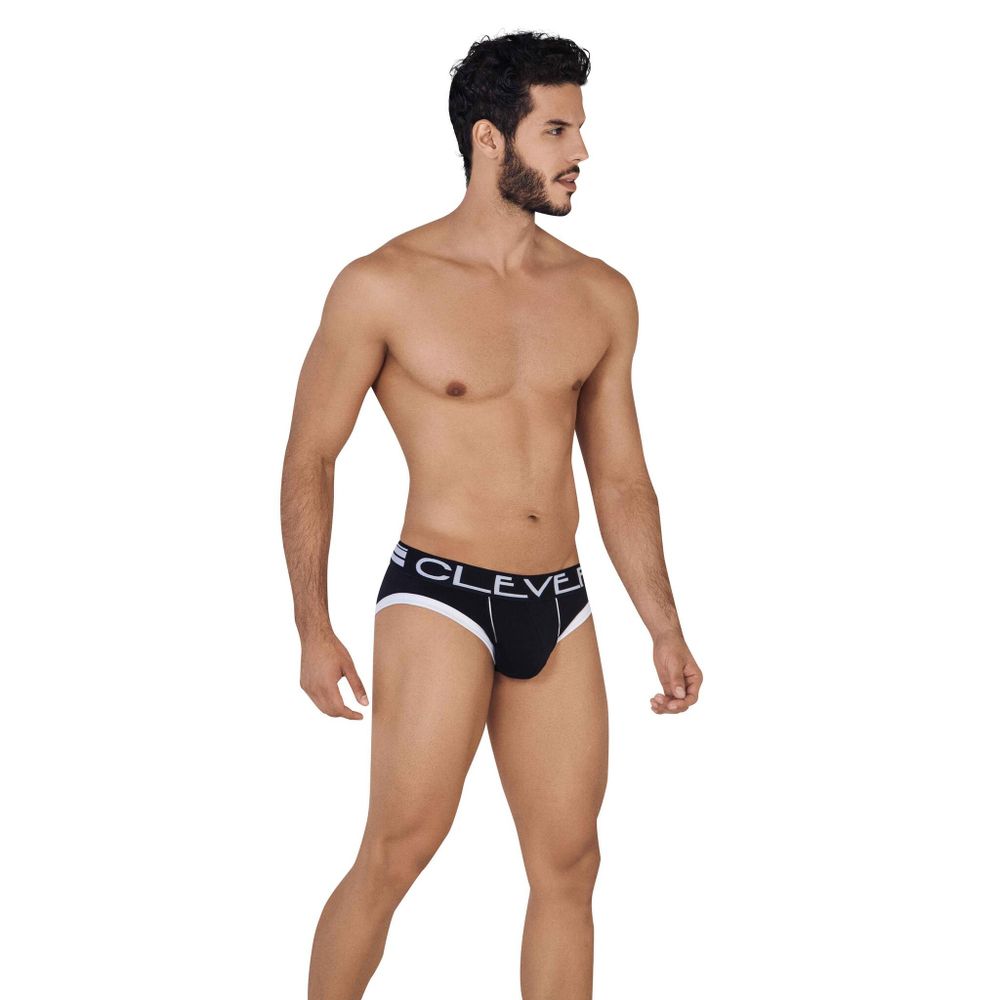Мужские трусы слипы черные Clever UNCHAINDED PIPING BRIEF 062411