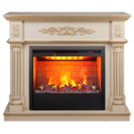 Каминокомплект Real Flame Silvia 26 WT-619G с очагом 3D Helios 26