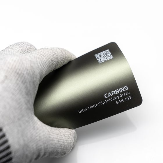 Веер образцов виниловой цветной пленки Carbins