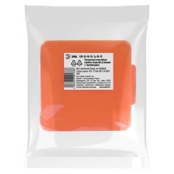 Распаячная коробка ЭРА KOR-80-80-50-7g-OR-FR огнестойкая 80х80х50мм оранжевая с гермовводами 7 вх. IP54