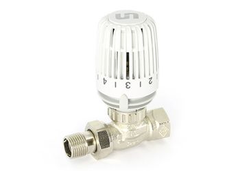 Ограничитель температуры обратного потока теплоносителя НВ 1/2" никелированный, с разъёмным соед.