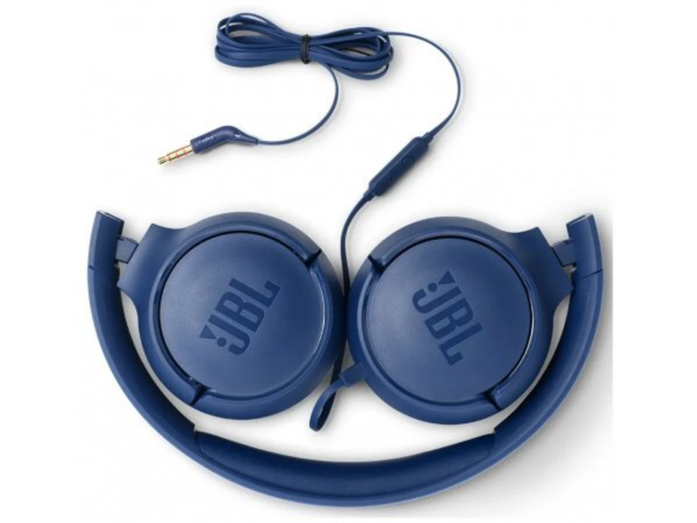 Гарнитура JBL Tune 500, 3.5 мм, накладные, синий
