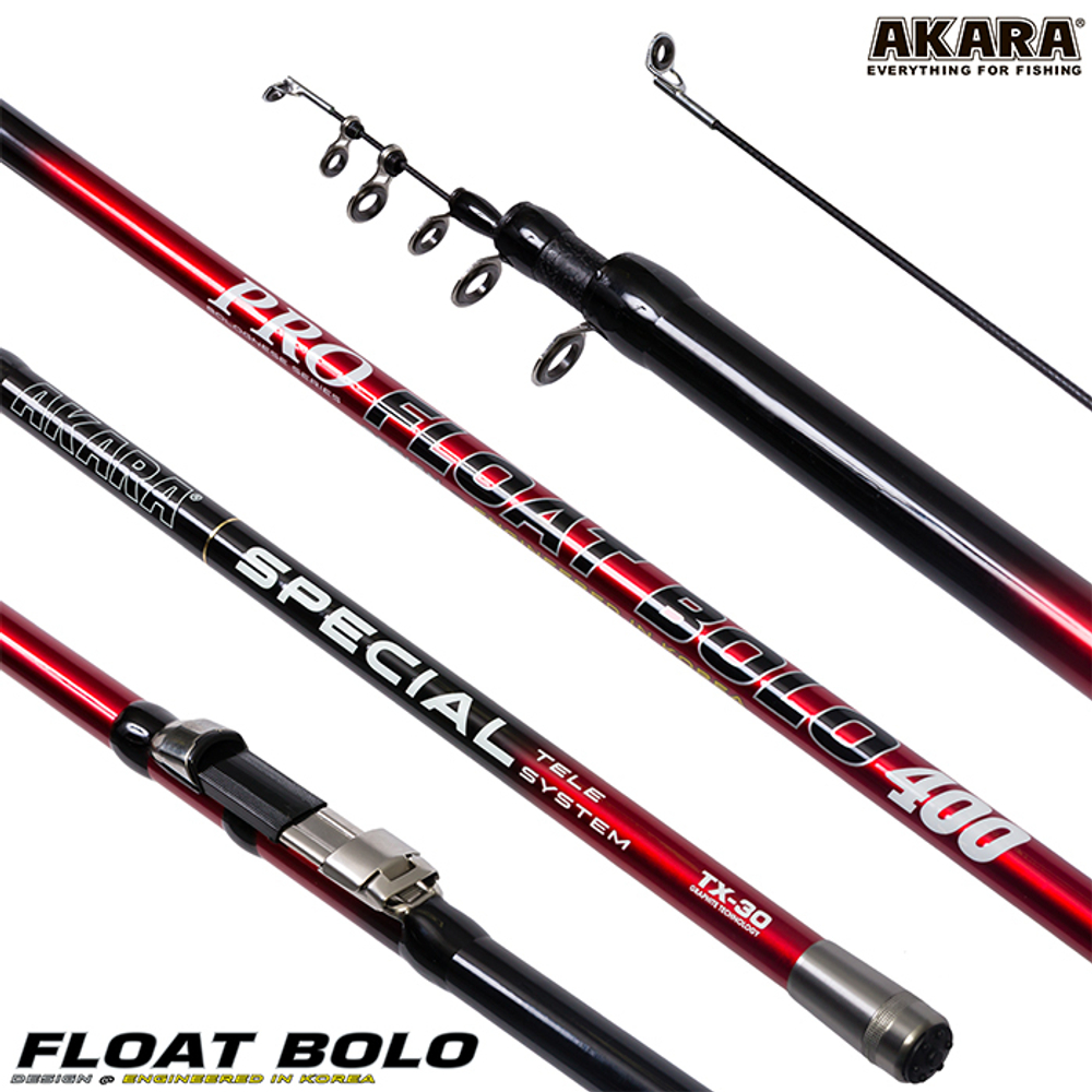 Удилище телескоп угольное д/с Akara Float Bolo (15-35) 4,0 м