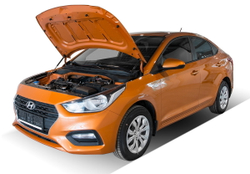 Газовые упоры капота АвтоУпор для Hyundai Solaris II 2017-2020 2020-н.в., 2 шт., UHYSOL021