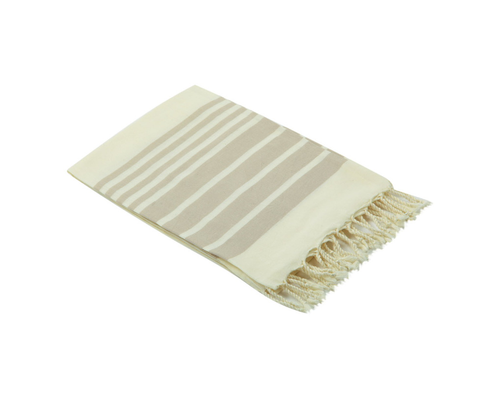 Банная простыня-пештемаль 90x180 Hamam Fula дымчатая в коробке