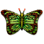 Шар Фольгированный Бабочка крылья зеленые (Зеленый)