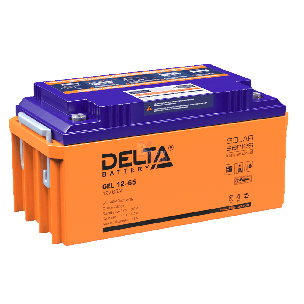 Аккумулятор Delta GEL 12-65 (AGM+GEL)