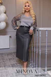 Юбка 452-серый Minova