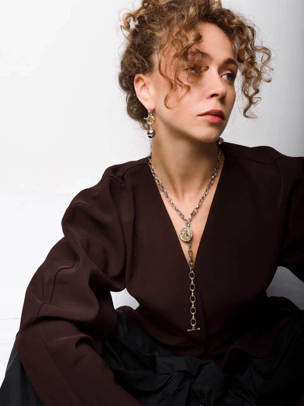 Колье "Coin major link" Bicolor