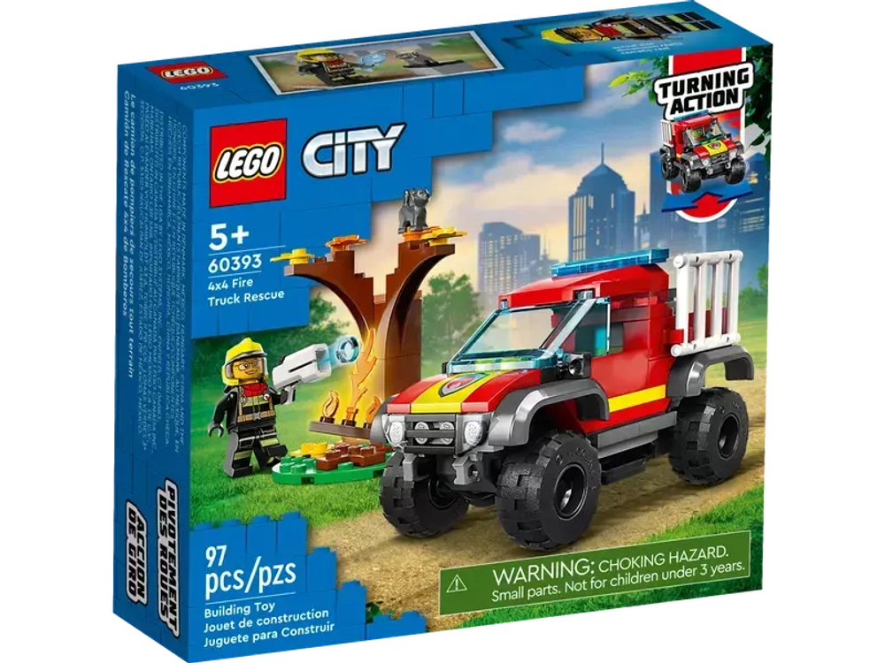 (Бронь) LEGO® 60393 4x4 Fire Truck Rescue