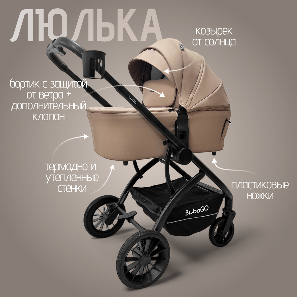 Модульная коляска BubaGO Lotta Thermo 3в1