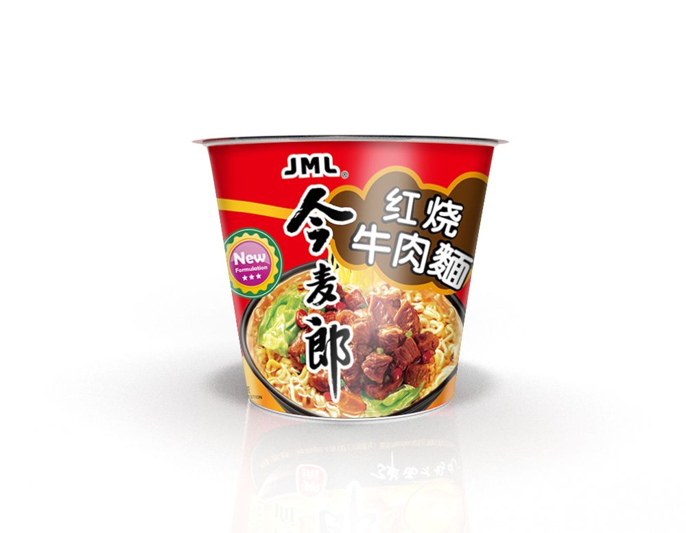 Лапша со вкусом тушеной говядины JML стакан 104г