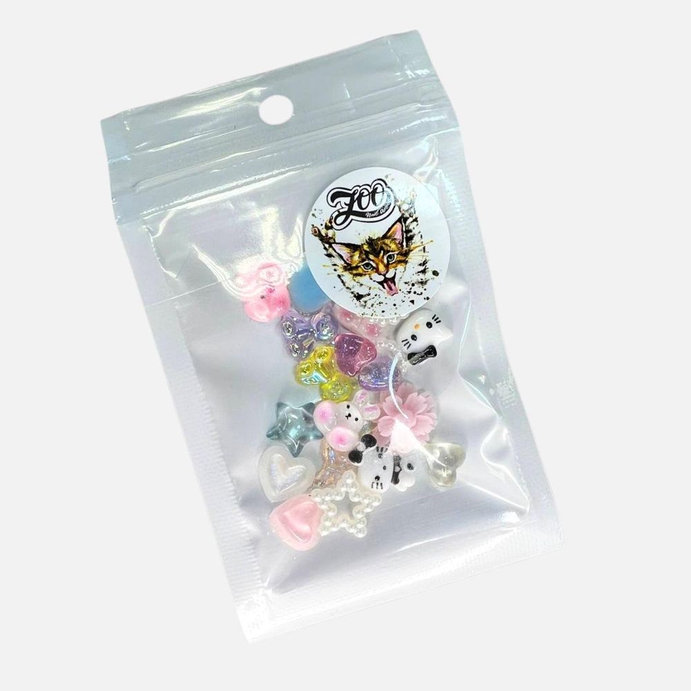 1865 Микс объёмных фигурок 20 шт, рандомный набор, пластик