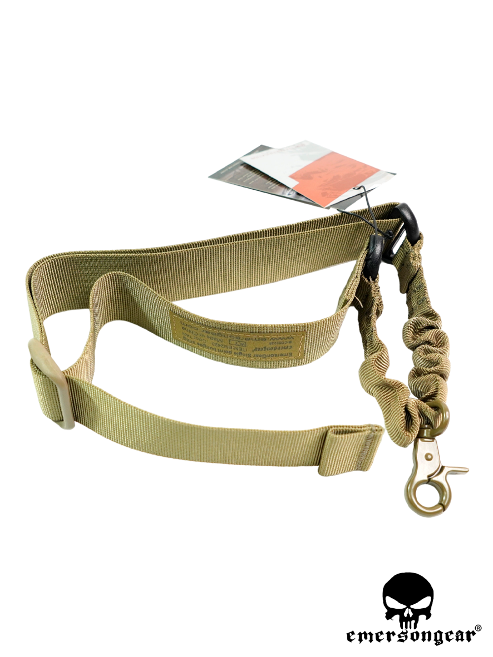 Оружейный ремень одноточечный EmersonGear Single Point Bungee Sling (EM2423). Койот