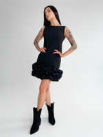 Платье AiZmode 04 укороченное с открытой спиной и воланом