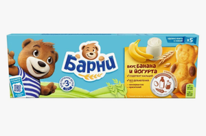 БИСКВИТ МЕДВЕЖОНОК БАРНИ БАНАН ЙОГУРТ 150ГР