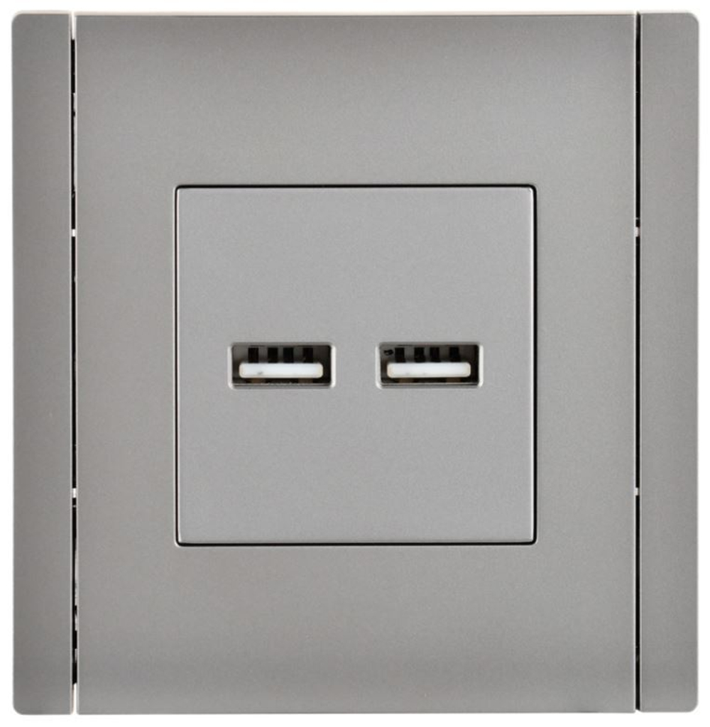 Розетка USB  IEK FP-U21-D31-K46