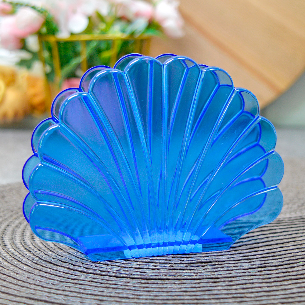 Салфетница "Ракушка" голубая