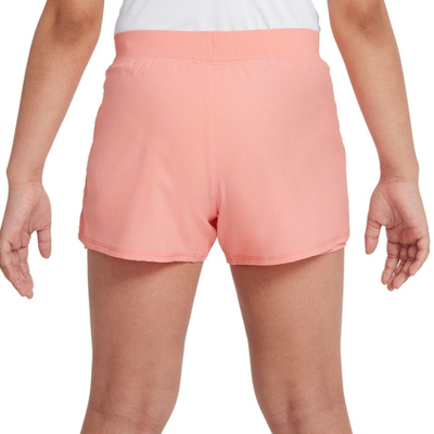 Шорты для девочки теннисные Nike Court Dri-Fit Victory Short G - bleached coral/white