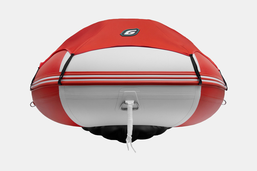 Надувная лодка GLADIATOR E450PRO красно-белый