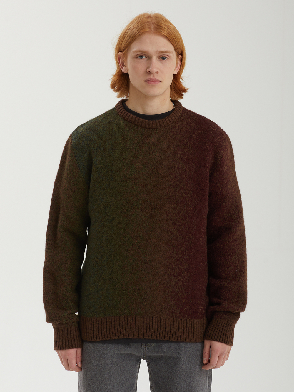 Мужской Свитер Mohair Striped