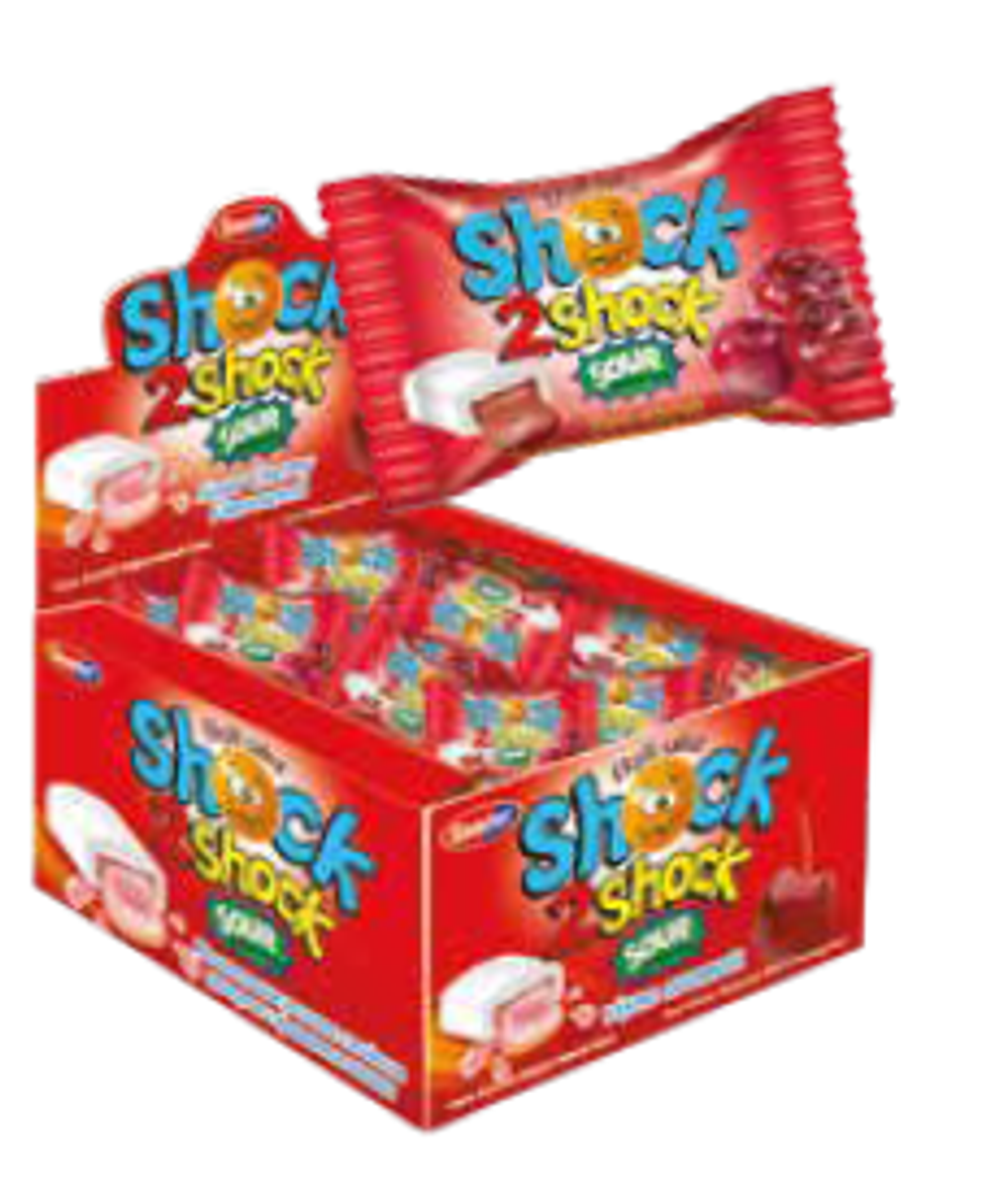 Жевательная резинка «SHOCK 2  SHOCK» вишня  4гр*100шт*20блоков